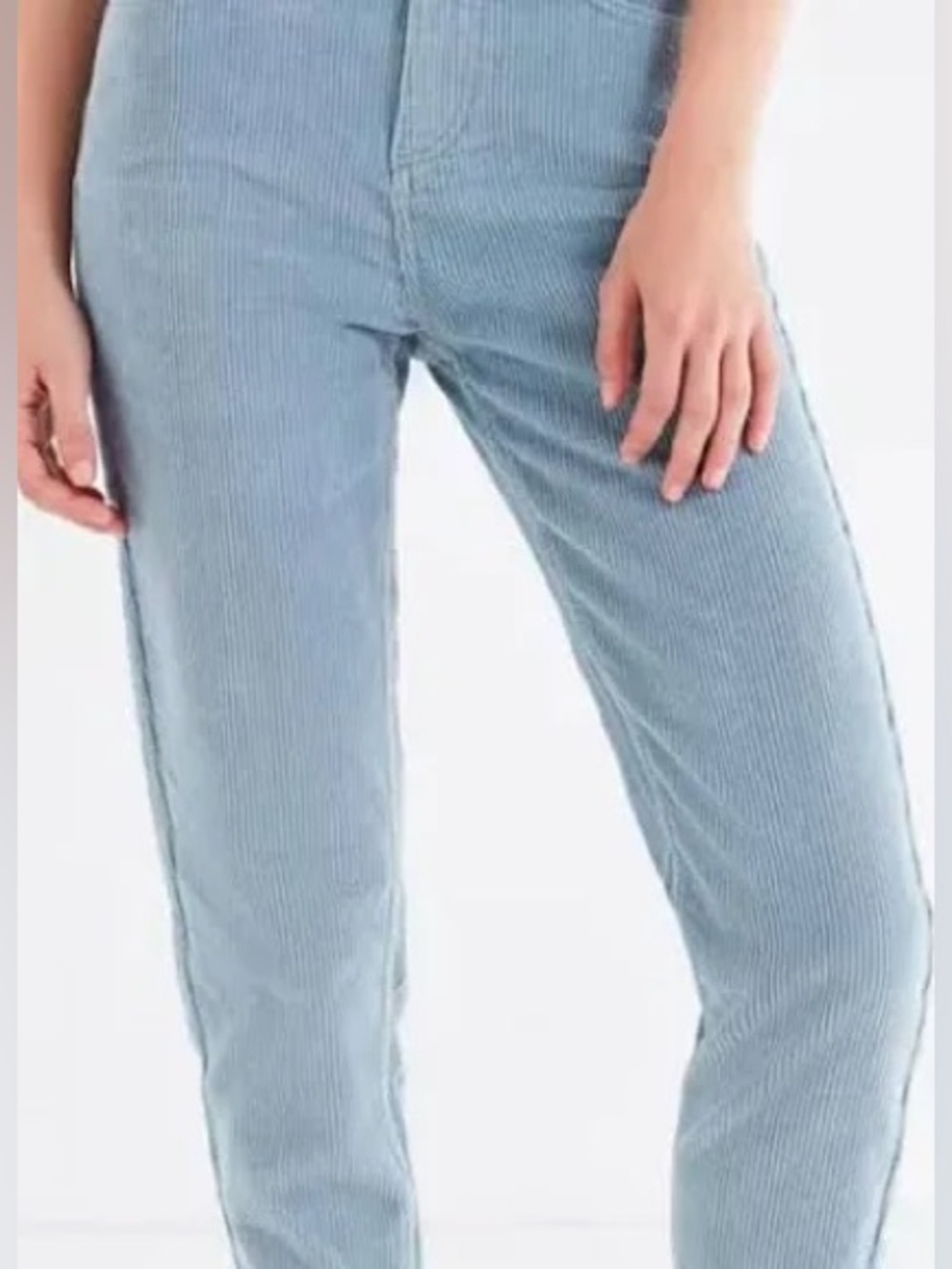 LOFT "The Straight" Blue Corduroy Pants